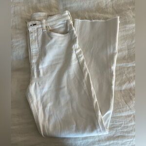 rag & bone White Straight Leg Jeans